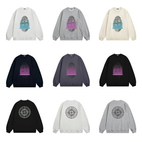 Stone Island round print sweatshirt-4445  